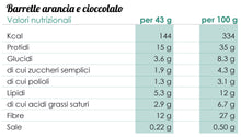 Carica l'immagine nel visualizzatore di Gallery, Barrette arancia e cioccolato